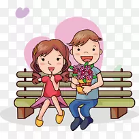 卡通绘画浪漫-卡通情侣-空若网 卡通绘画浪漫-卡通情侣-空若网