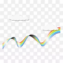 浅色水彩画.彩虹-空若网 浅色水彩画.彩虹-空若网