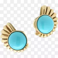 青绿色耳环体首饰.设计-空若网 青绿色耳环体首饰.设计-空若网