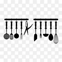 厨房用具墙贴花工具夹艺术.厨房-空若网 厨房用具墙贴花工具夹艺术.厨房-空若网