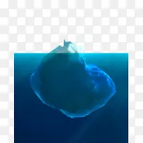 冰山水下剪贴画-水下冰山-空若网 冰山水下剪贴画-水下冰山-空若网
