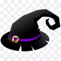 帽子剪贴画-女巫帽透明PNG剪贴画-空若网 帽子剪贴画-女巫帽透明PNG剪贴画-空若网