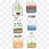 水彩画瓶图标-空若网 水彩画瓶图标-空若网