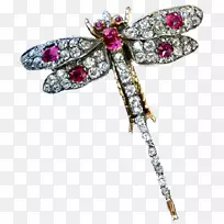 昆虫珠宝胸针夹艺术.蜻蜓首饰-空若网 昆虫珠宝胸针夹艺术.蜻蜓首饰-空若网