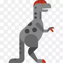 暴龙恐龙水彩画插图-水彩恐龙-空若网 暴龙恐龙水彩画插图-水彩恐龙-空若网