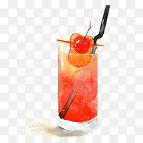 水彩画Android插图-果汁-空若网 水彩画Android插图-果汁-空若网