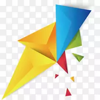 三角形几何-彩色三角形几何碎片-空若网 三角形几何-彩色三角形几何碎片-空若网