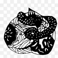 蛇剪纸-蛇-空若网 蛇剪纸-蛇-空若网