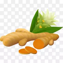 姜黄插图-切成的生姜-空若网 姜黄插图-切成的生姜-空若网