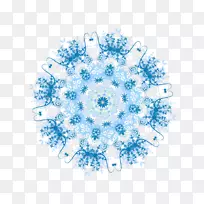 雪花-蓝色雪花图片-空若网 雪花-蓝色雪花图片-空若网