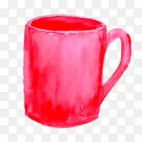 红色咖啡杯-红色杯子-空若网 红色咖啡杯-红色杯子-空若网