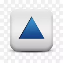 电脑图标三角形箭头剪贴画白方-空若网 电脑图标三角形箭头剪贴画白方-空若网