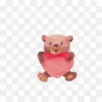 熊水彩画-水墨画熊-空若网 熊水彩画-水墨画熊-空若网