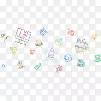 计算机图标电子邮件符号试错浮动地球-空若网 计算机图标电子邮件符号试错浮动地球-空若网