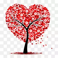 心情人节树剪贴画-爱情树-空若网 心情人节树剪贴画-爱情树-空若网