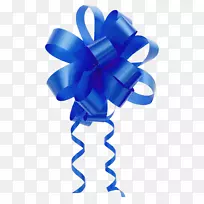 彩带蓝色礼物圣诞彩带-空若网 彩带蓝色礼物圣诞彩带-空若网