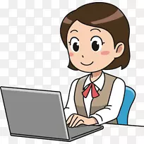 笔记本用户个人电脑剪贴画.膝上型电脑-空若网 笔记本用户个人电脑剪贴画.膝上型电脑-空若网