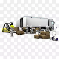 叉车托盘运输货物.卡车-空若网 叉车托盘运输货物.卡车-空若网