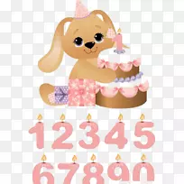 生日蛋糕蜡烛夹艺术-小狗拿着生日蛋糕-空若网 生日蛋糕蜡烛夹艺术-小狗拿着生日蛋糕-空若网