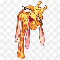 长颈鹿昆虫指夹艺术长颈鹿-空若网 长颈鹿昆虫指夹艺术长颈鹿-空若网