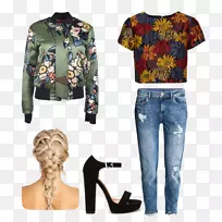 t恤上衣服装香奈儿牛仔裤t恤和牛仔裤服装-空若网 t恤上衣服装香奈儿牛仔裤t恤和牛仔裤服装-空若网