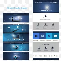 响应式网页设计用户界面设计平面设计网页设计效果图-空若网 响应式网页设计用户界面设计平面设计网页设计效果图-空若网