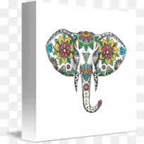 曼达拉纹身大象摄影-大象-空若网 曼达拉纹身大象摄影-大象-空若网