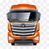 汽车卡车开半挂车橙色大卡车-空若网 汽车卡车开半挂车橙色大卡车-空若网