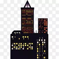 城市下载-橙色卡通城市-空若网 城市下载-橙色卡通城市-空若网