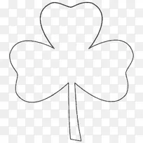 四叶草着色书三叶草-空若网 四叶草着色书三叶草-空若网