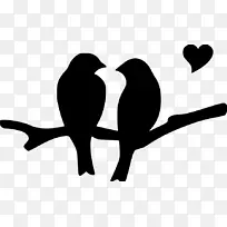 鸟剪影心夹艺术-鸟-空若网 鸟剪影心夹艺术-鸟-空若网