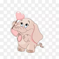长颈鹿大象剪贴画.卡通粉红象.材料-空若网 长颈鹿大象剪贴画.卡通粉红象.材料-空若网