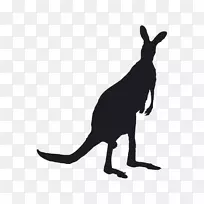 红袋鼠考拉剪影大袋鼠-空若网 红袋鼠考拉剪影大袋鼠-空若网