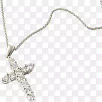 魅力和吊坠银项链身体珠宝-银-空若网 魅力和吊坠银项链身体珠宝-银-空若网