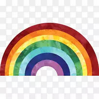 水彩画下载-彩虹-空若网 水彩画下载-彩虹-空若网