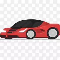 跑车车轮豪华车紧凑型轿车红色卡通跑车-空若网 跑车车轮豪华车紧凑型轿车红色卡通跑车-空若网