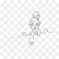 手绘线条艺术卡通素描-空若网 手绘线条艺术卡通素描-空若网