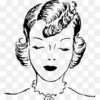 时尚发型剪贴画-空若网 时尚发型剪贴画-空若网