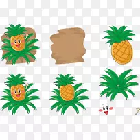 菠萝q版插图-菠萝表达载体问候-空若网 菠萝q版插图-菠萝表达载体问候-空若网