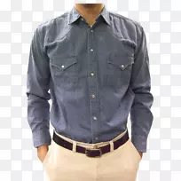 牛仔布连衣裙衬衫-空若网 牛仔布连衣裙衬衫-空若网