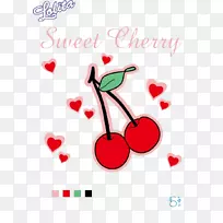 Adobe插画剪贴画-卡通彩绘樱桃-空若网 Adobe插画剪贴画-卡通彩绘樱桃-空若网