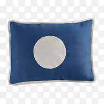 靠垫抛枕长方形纺织品蓝色枕头-空若网 靠垫抛枕长方形纺织品蓝色枕头-空若网
