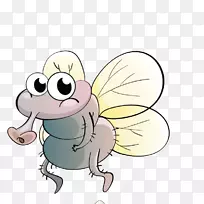 昆虫卡通苍蝇插图.装饰图案,昆虫-空若网 昆虫卡通苍蝇插图.装饰图案,昆虫-空若网