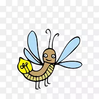 蝴蝶蜜蜂昆虫剪贴画.第1部分:昆虫装饰图案-空若网 蝴蝶蜜蜂昆虫剪贴画.第1部分:昆虫装饰图案-空若网