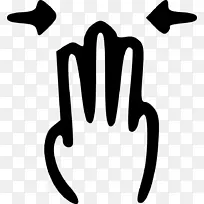 手指线白色剪贴画线-空若网 手指线白色剪贴画线-空若网