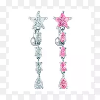 耳环体珠宝粉红色m首饰-空若网 耳环体珠宝粉红色m首饰-空若网