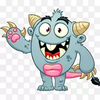 怪物动画剪贴画-这个怪物并不可怕-空若网 怪物动画剪贴画-这个怪物并不可怕-空若网