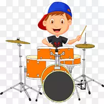 鼓手卡通片-快乐鼓-空若网 鼓手卡通片-快乐鼓-空若网