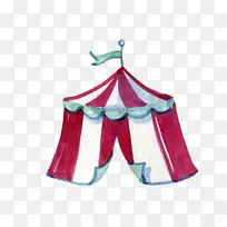 马戏团水彩画图形设计彩色马戏团帐篷-空若网 马戏团水彩画图形设计彩色马戏团帐篷-空若网