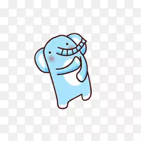 象手绘可爱象-空若网 象手绘可爱象-空若网